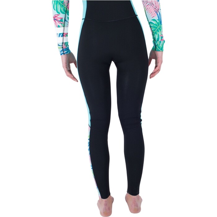 2024 Hurley Womens Plus Printed 4/3mm Chest Zip Wetsuit WFS0012433 - Java Tropical